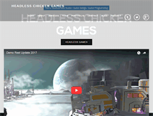 Tablet Screenshot of headlesschickengames.com